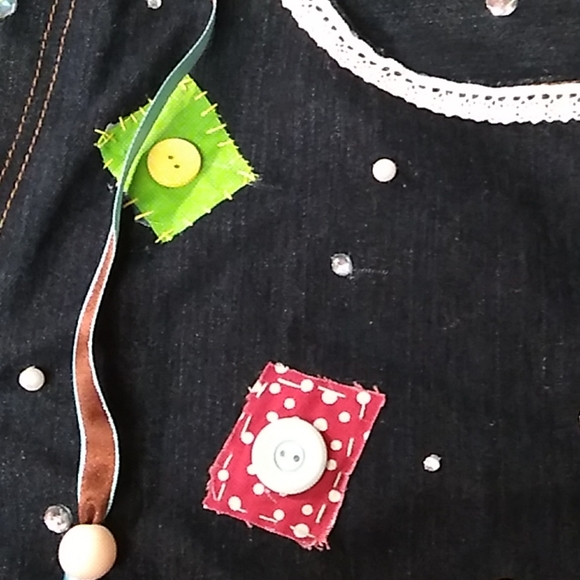 Blue jean bag. - Picture 4 of 6